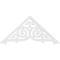 Ekena Millwork Pitch Athens Architectural Grade PVC Gable Pediment, 36"W x 16 1/2"H x 1"P (11/12) GPP036X017X100ATH - alternate 5